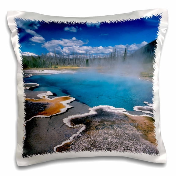 3drose, Hot Springs, Yellowstone, Wyoming, Usa - Us51 Ssm0094 - Scott T. Smith, 16x16 inch Pillow Case