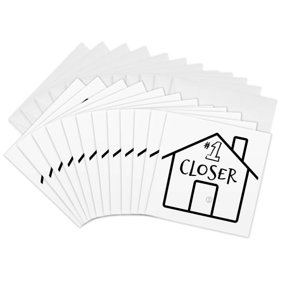 3drose, Image of Number One Closer, 12 Greeting Cards with Envelopes