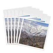 3drose, India, Ladakh, Leh. a Small Monastery Is Dwarfed by the Mountains., 6 Greeting Cards with Envelopes