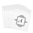 3drose, Initial Letter a Personal Monogrammed Fancy Black and White ...
