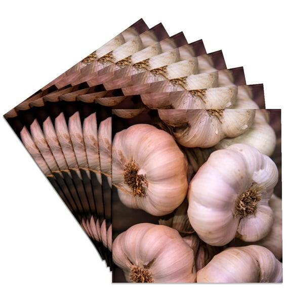 3drose, Italy, Radda in Chianti, Garlic String, Set of 8 Ceramic Tile ...