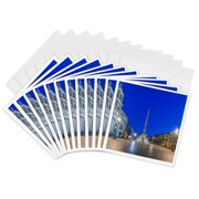 3drose, Italy, Rome, Piazza Navona at Dawn, 12 Greeting Cards with Envelopes