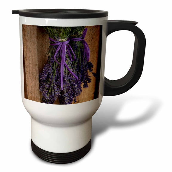3drose, Lavender Farm, Sequim, Washington, Usa - Us48 Jme0604 - John and Lisa Merrill, 14oz Stainless Steel Travel Mug