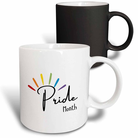 3drose, Lgbtq Pride Month Celebration in June, 11oz Magic Transforming Mug
