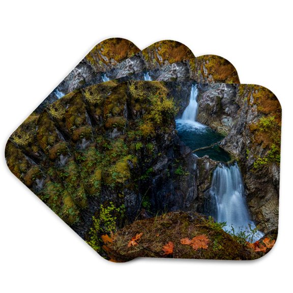 3drose, Little Qualicum Falls Provincial Park Near Parksville, B.c., Canada, Set of 4 Coasters - Soft