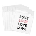 thumbnail image 1 of 3drose, Love Love Love Valentine Gift for Anniversary for Wife Husband Girlfriend Boyfriend, 6 Greeting Cards with Envelopes, 1 of 7