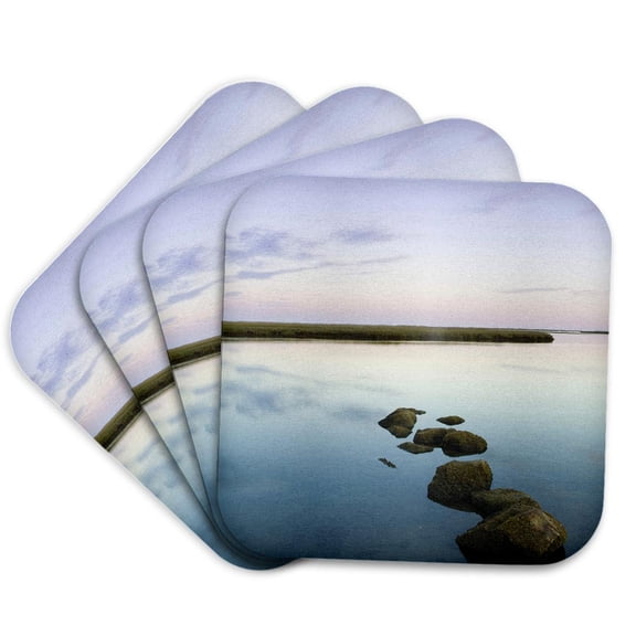 3drose, Ma, Cape Cod National Seashore, Salt Pond Bay - Us22 Wbi0513 - Walter Bibikow, Set of 4 Coasters - Soft