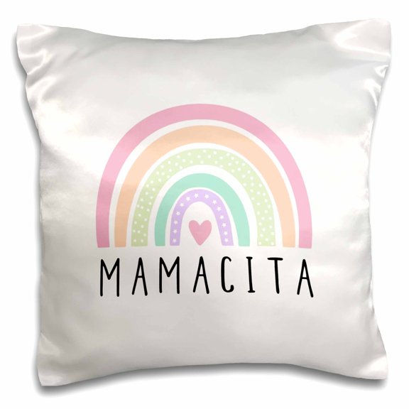 3drose, Mamacita in Spanish - Colorful Rainbow Latina Cute Nickname Hot Mama, 16x16 inch Pillow Case