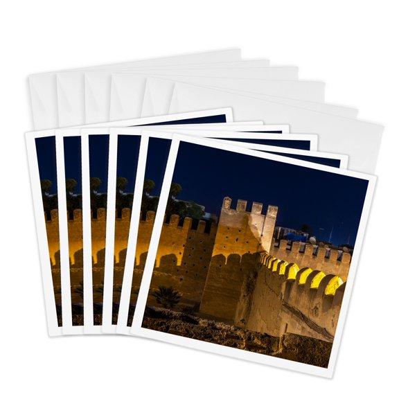 3drose, Morocco, Taroudant Province., 6 Greeting Cards with Envelopes