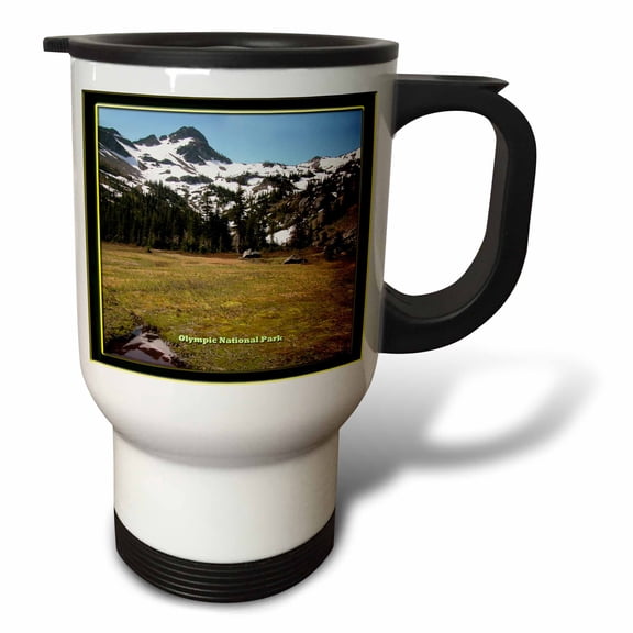 3drose, Mountain View - Olympic National Park, 14oz Stainless Steel Travel Mug