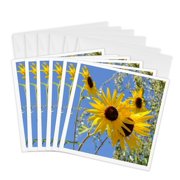 3drose, Nature S Sunflowers Flowers Flower Photography, 6 Greeting Cards with Envelopes