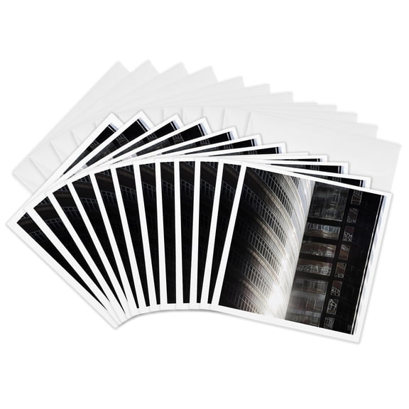 3drose, New York City Buildings, Contructions and Skyscrappers, 12 Greeting Cards with Envelopes