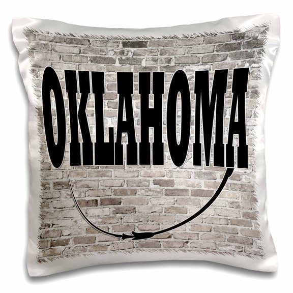 3drose, Oklahoma. State Capital Is Oklahoma City., 16x16 inch Pillow Case
