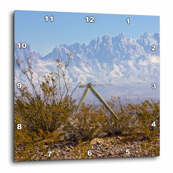 3drose, Organ Mountains, Las Cruces, New Mexico - Us32 Ldi0002 - Larry Ditto, 10x10 Wall Clock