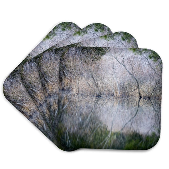 3drose, Pennsylvania, Delaware Water Gap. Stream Rapids and Forest., Set of 4 Coasters - Soft