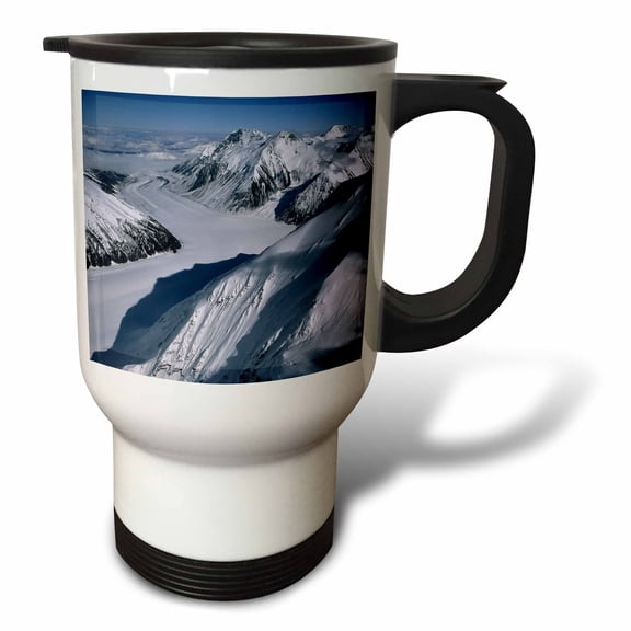 3drose, Peters Glacier, Denali National Park. Alaska, Usa - Us02 Gre0025 - Gerry Reynolds, 14oz Stainless Steel Travel Mug