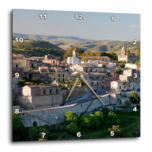 3drose, Ragusa, Sicily, Italy, 15x15 Wall Clock