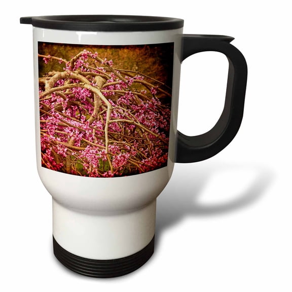 3drose, Redbud Tree, 14oz Stainless Steel Travel Mug