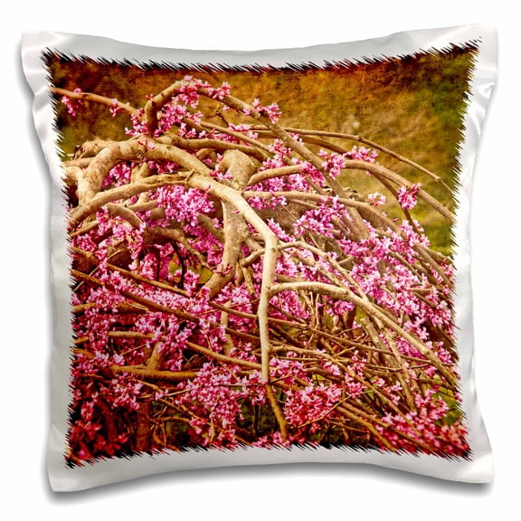 3drose, Redbud Tree, 16x16 inch Pillow Case
