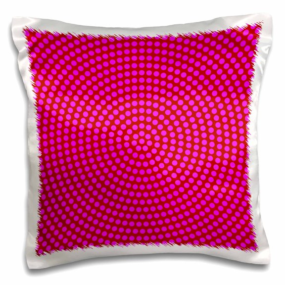 3drose, Retro Dot Pattern Background - Abstract Vector Illustration, 16x16 inch Pillow Case