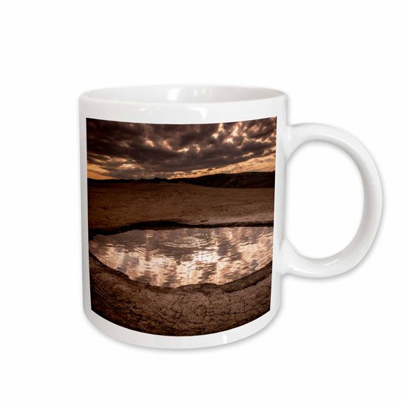 3drose, Romania, Buzau County, Berca. Small Volcano-shaped Structures., 15oz Mug