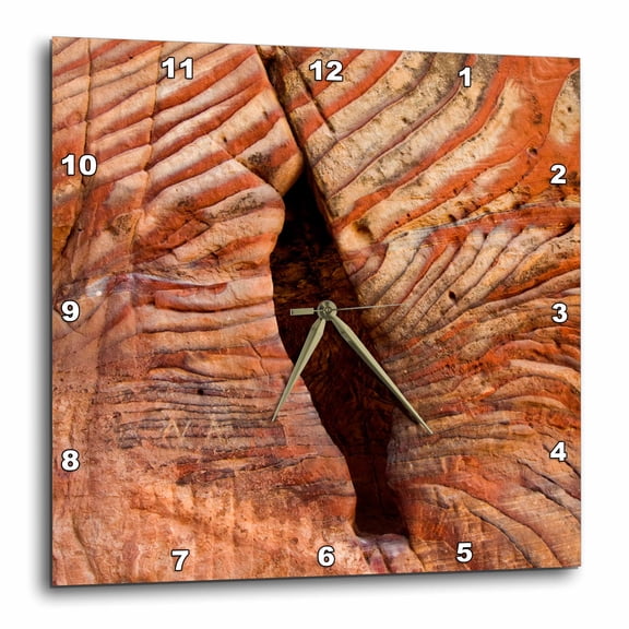 3drose, Sandstone Rock Formations, Petra, Jordan-as16 Apa0015 - Aldo Pavan, 10x10 Wall Clock