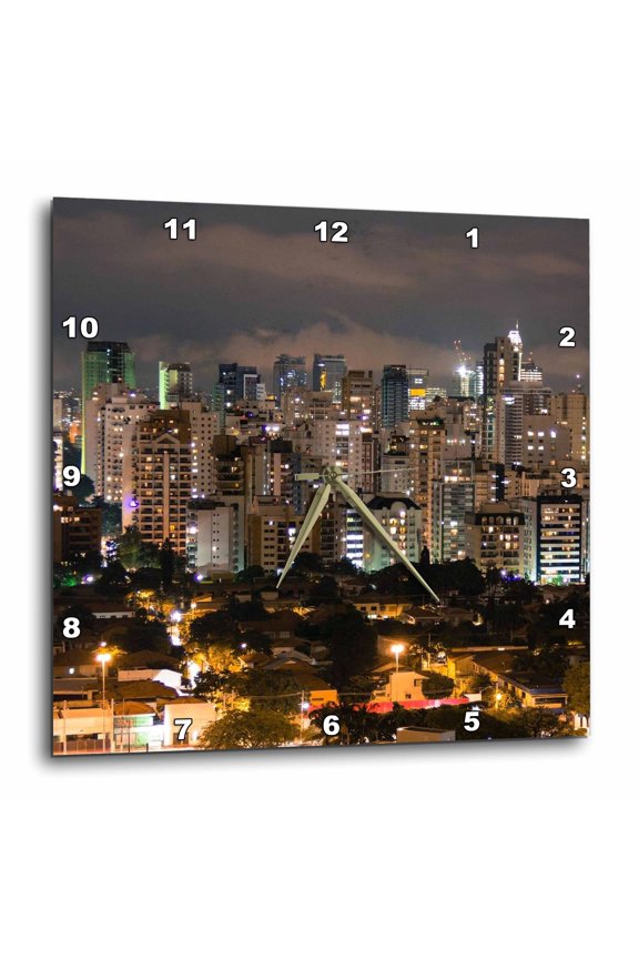 , Sao Paulo, Brazil, 15x15 Wall Clock