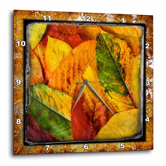 3drose, Shabby Autumn, 10x10 Wall Clock