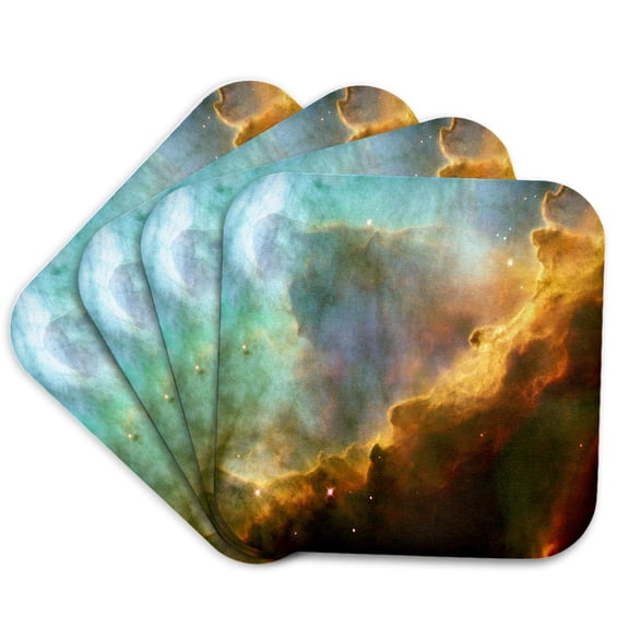 3drose, Sky Scene Space Theme Science, Set of 4 Coasters - Soft