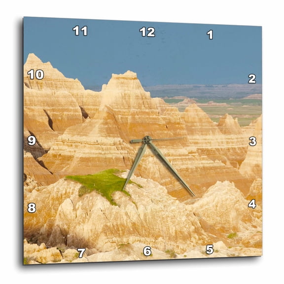 3drose, South Dakota, Badlands National Park - Us32 Jwi0541 - Jamie and Judy Wild, 10x10 Wall Clock
