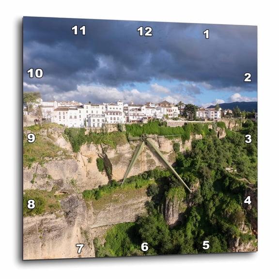 3drose, Spain, Andalusia, Ronda., 13x13 Wall Clock