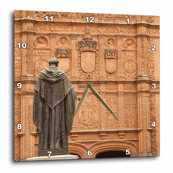 3drose, Spain, Castilla Y Leon, University of Salamanca - Eu27 Wbi0628 - Walter Bibikow, 15x15 Wall Clock