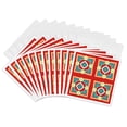 thumbnail image 1 of 3drose, Spanish Tile Design Red and Blue, 12 Greeting Cards with Envelopes, 1 of 7