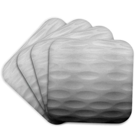 3drose, Sports Golf Ball Photo, Set of 4 Coasters - Soft