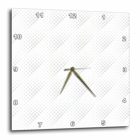 3drose, Square Pattern Background - Abstract Vector Graphic Design, 10x10 Wall Clock
