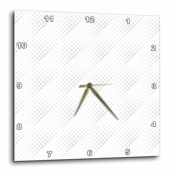 3drose, Square Pattern Background - Abstract Vector Graphic Design, 13x13 Wall Clock
