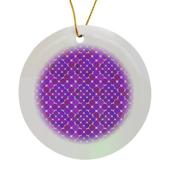 3drose, Square Pattern Background - Repeating Abstract Vector Illustration, Circle Porcelain Ornament