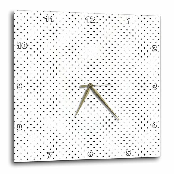 3drose, Star Pattern Background - Abstract Vector Graphic Design, 13x13 Wall Clock