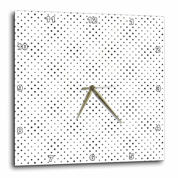3drose, Star Pattern Background - Abstract Vector Graphic Design, 15x15 Wall Clock