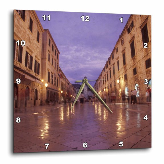 3drose, Stradun (placa), Clock Tower, Dubrovnik. Croatia - Eu32 Bbr0131 - Brent Bergherm, 15x15 Wall Clock