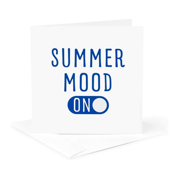 3drose, Summer Mood On, 1 Greeting Card with Envelope