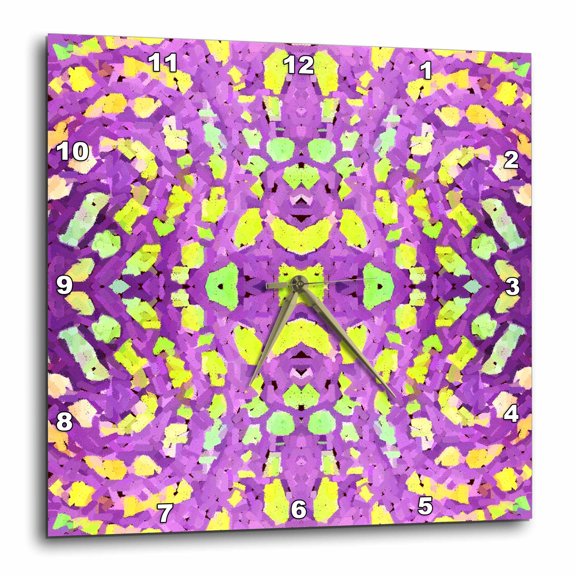3drose, Swimming in Purple, 15x15 Wall Clock