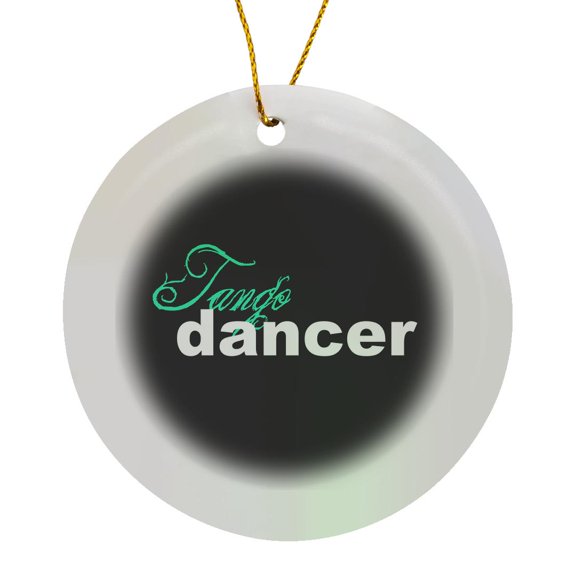 3drose, Tango Dancer, Circle Porcelain Ornament