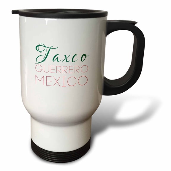 3drose, Taxco, Guerrero, National Colors Patriot Mexico Home Town Design, 14oz Stainless Steel Travel Mug