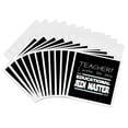 thumbnail image 1 of 3drose, Teacher I Prefer the Term Educational Jedi Master. Blue on Black., 12 Greeting Cards with Envelopes, 1 of 7