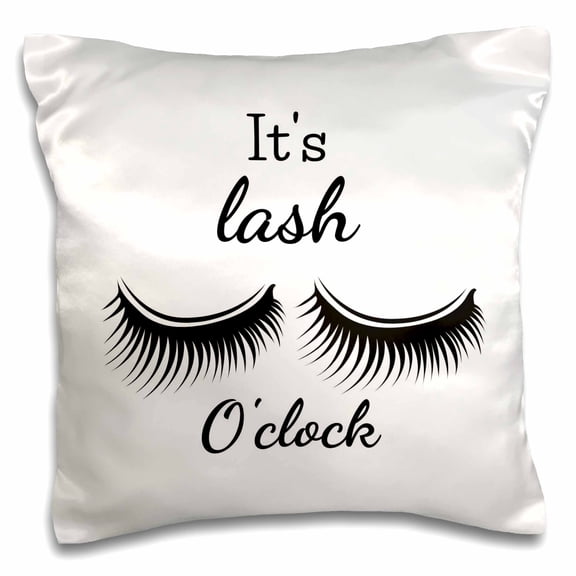 3drose, Text of Its Lash Oclock, 16x16 inch Pillow Case