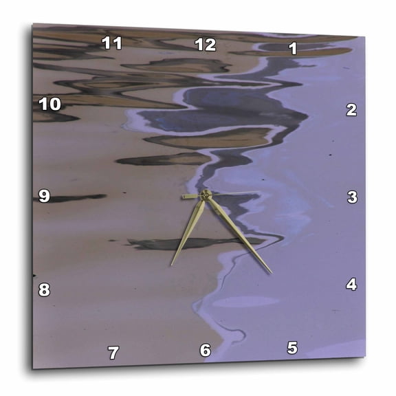 3drose, Tidal Abstract Ii, 15x15 Wall Clock