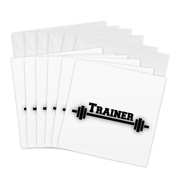 3drose, Trainer, 6 Greeting Cards with Envelopes