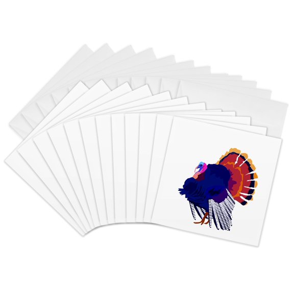 3drose, Turkey, 12 Greeting Cards with Envelopes