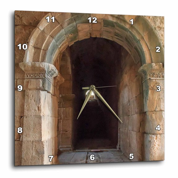 3drose, Turkey, Anatolia, Aydin, Hallway in the Ruins of Miletus., 10x10 Wall Clock
